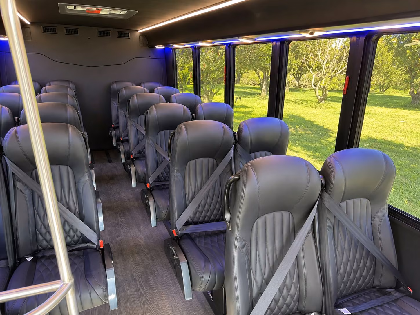 15 passenger minibus inside