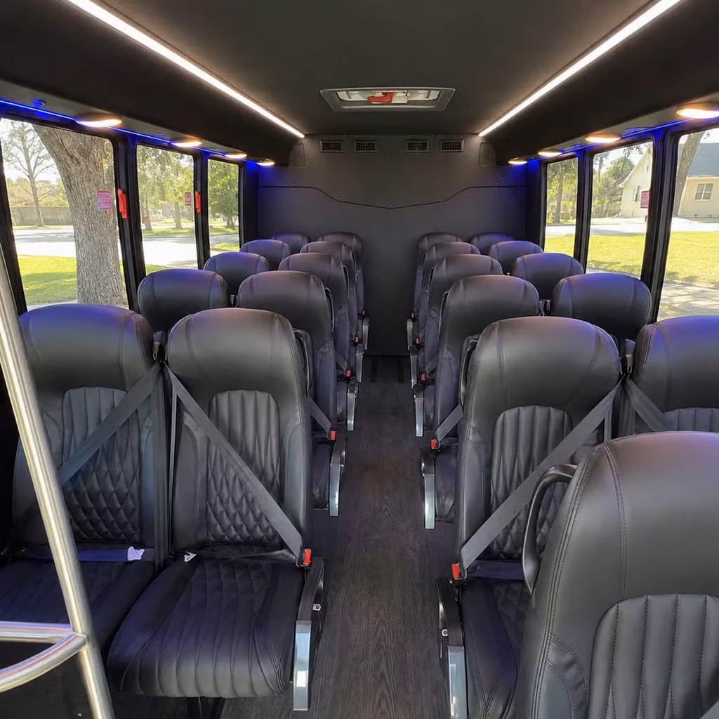 25 passenger minibus interior