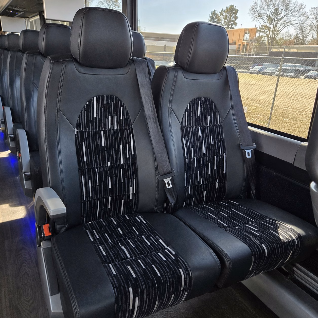 compton charter bus interior