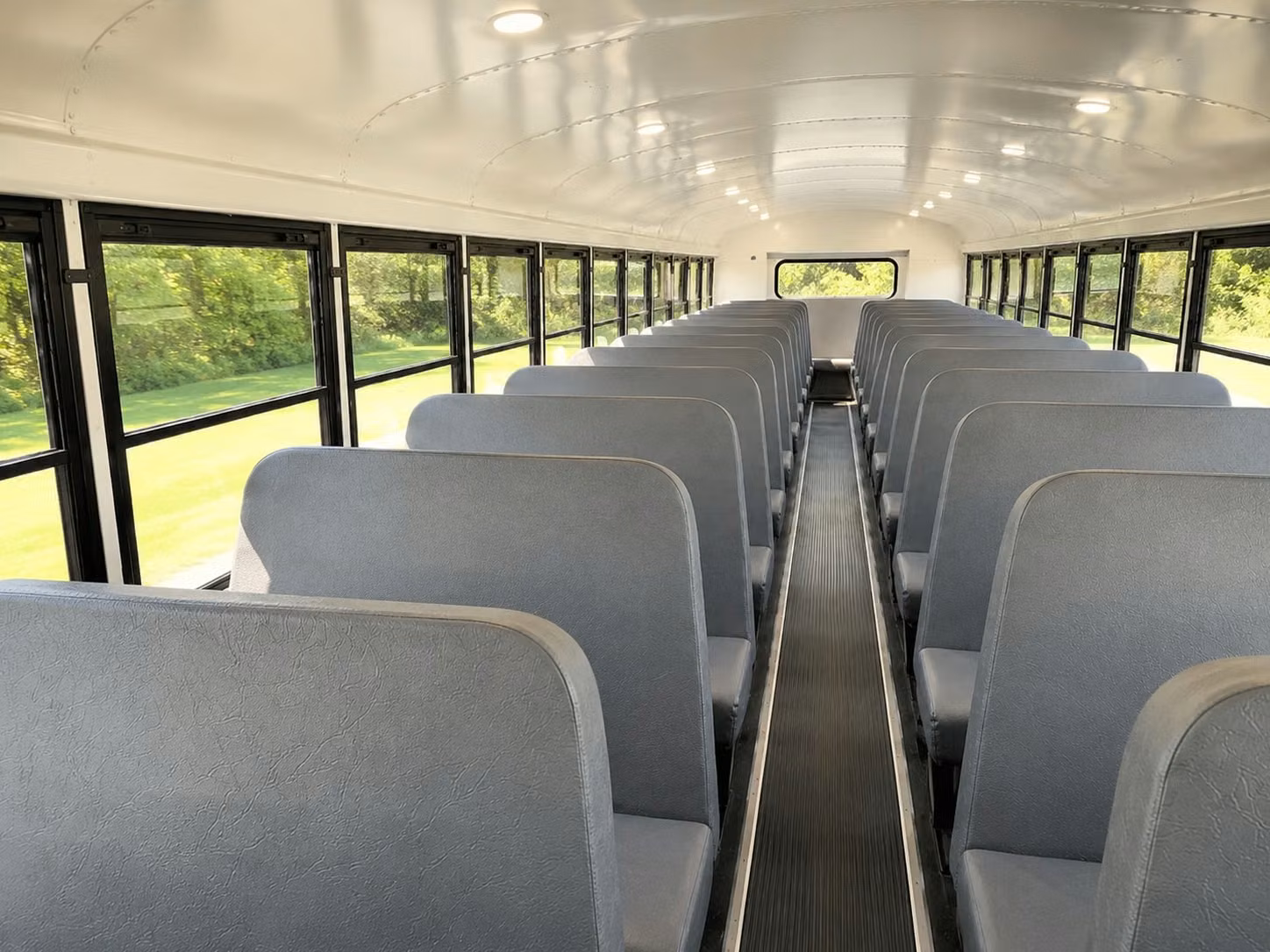 school bus inside